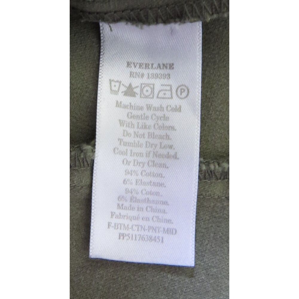 Everlane Women's The Work Pants Olive Green  *SM/Med*(read) EUC - Picture 10 of 10